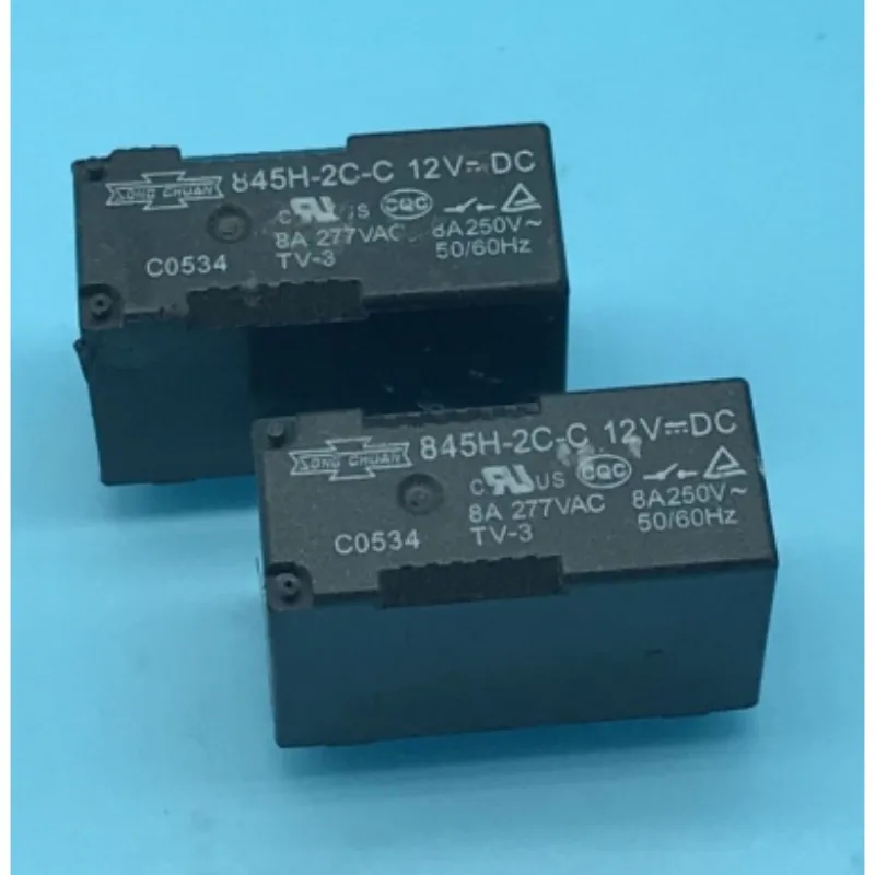 

Бесплатная доставка, оптовая продажа, 10 шт./партия, реле 845H-2C-C-12VDC