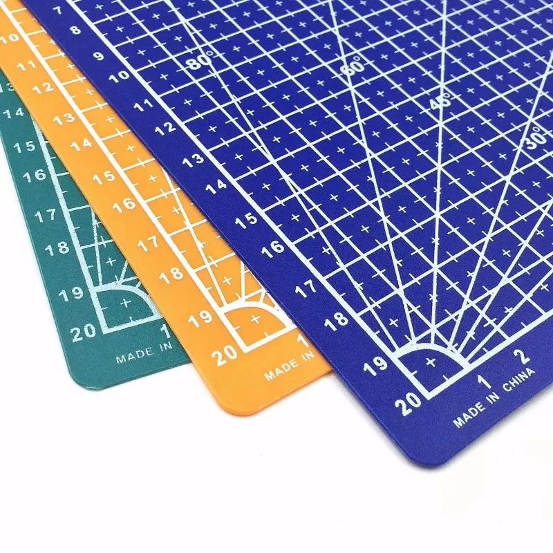 Estera de corte de Material PP con rejilla, almohadilla de corte de retazos de plástico, uso de doble cara, modelo de costura DIY, suministros de herramientas de recorte, A3, A4, A5