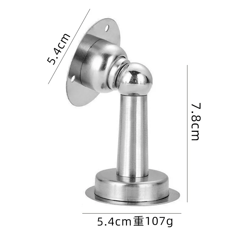 Stainless Steel Door Stopper Magnetic Door Stop Floor Wall Mount Wind-Proof Holder Hardware 1PCS door stopper magnetic door stopper