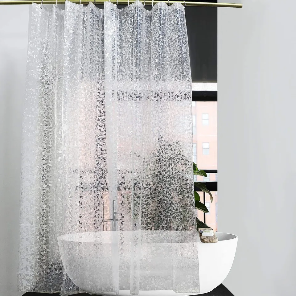 Waterproof Rhombus PEVA Shower Curtain Liner
