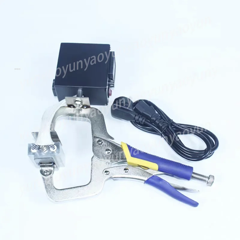 220V 500W 휴대용 핫 스탬핑 기계, 사이클 몰드 번호 변경 가능 엠보싱 도구 (가죽 로고 인쇄용)