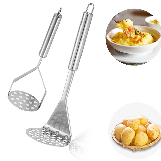 2 In 1 Potato Mashers Stainless Steel Mashed Potatoes Masher Bean Smasher  Tool Kitchen Tool for Bean Avocado Vegetable - AliExpress