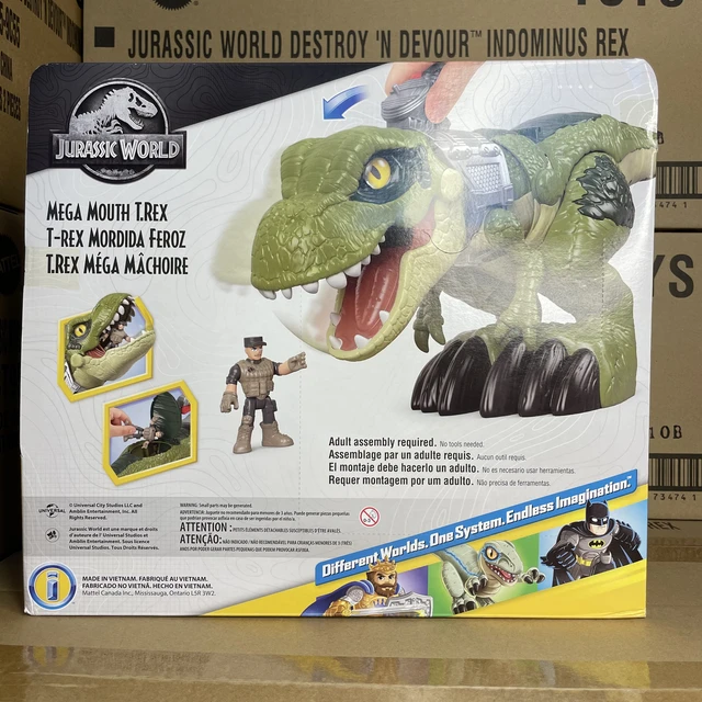 Fisher-Price Imaginext Jurassic World Mega Mouth T.Rex, Chomping Dinosaur  Toy Birthday Gift for Preschool Kids Children GBN14 - AliExpress