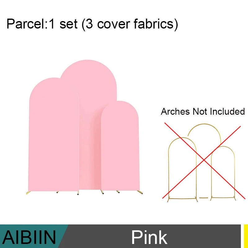 2 Coperture Per Fondali Ad Arco In Spandex: 2,2m E 1,8m, Colore Haze Blu E Crema, Per Laurea, Matrimonio E Feste - 4