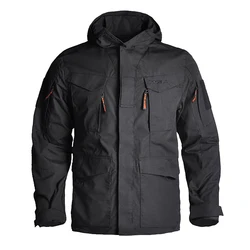 HAN WILD M65 Jacket Army Fans Combat Men Clothing Hunting Windbreaker Military Jackets Windproof Flight Pilot Coat Hood Jacket