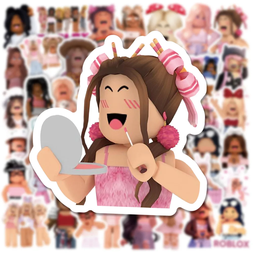 Roblox Girl Sticker, Roblox Girl in 2023