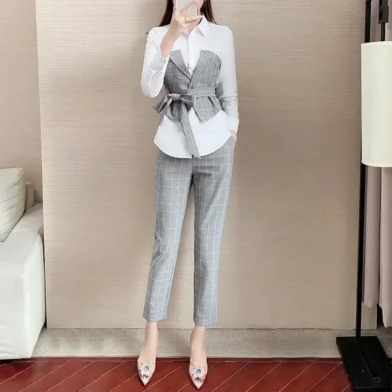 

Spring and Autumn 2022 New Style Foreign Style Age Reducing Slim Fashionable Casual and Elegant Women's Two-piece Suit