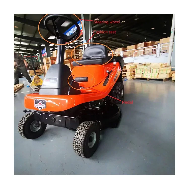 Forestry Machinery Riding Lawn Mower Gasoline Tractor Garden Lawn Mower 30 Inch Riding