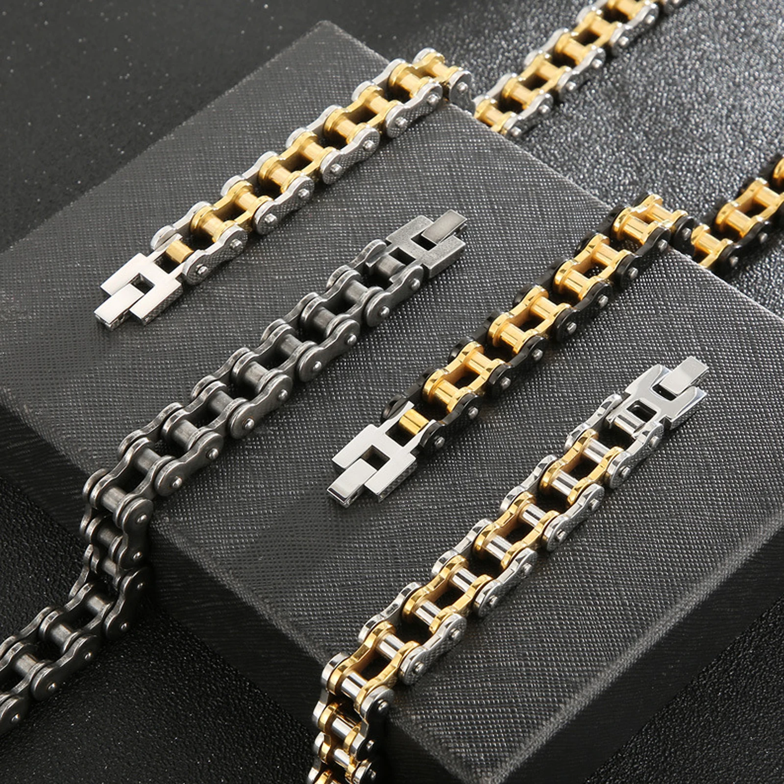 

Мужской браслет, ювелирные изделия из нержавеющей стали в стиле хип-хоп и панк, персонализированный браслет для мужчин