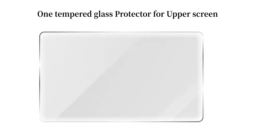 Premium Anti-Scratch Tempered Glass Screen Protector for Dual Screen Game Console