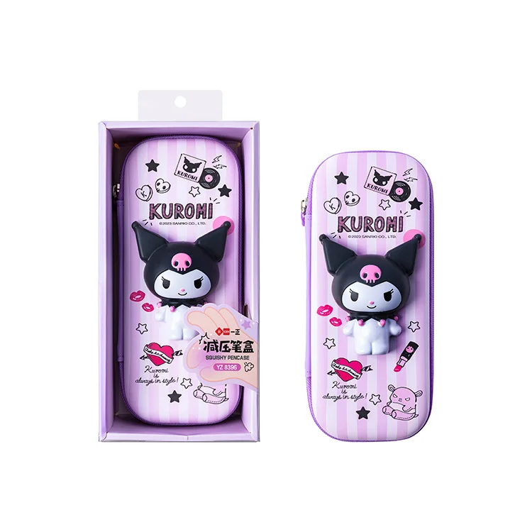 thumbnail image 1 of Sanrio Hello Kitty Girl juguetes de dibujos animados patrones estereoscópicos estudiante reducción de estrés estuche doble para lápices estuche para lápices para niños, 1 of 5