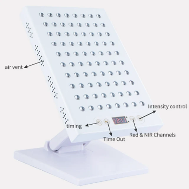 Új 400W 660Nm -Es Piros Fényterápiás Panel Lámpa Dc 24 V -Vel, 850 Nm -Rel Az Infravörös Terápia Közelében, A Teljes Test, Red Light Grow Led. - Image 4