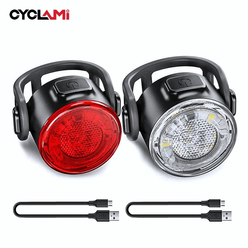 CYCLAMI Bicycle Tail Light Waterproof LED Warning Lamp Battery Powered MTB Rear