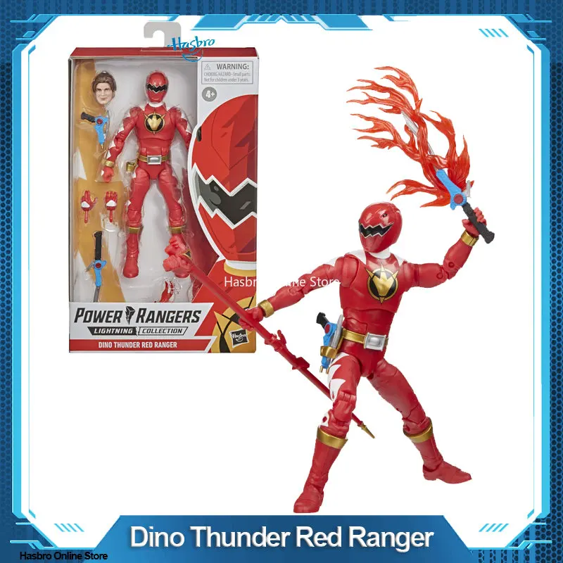 

Hasbro Power Rangers Lightning Collection Dino Thunder Red Ranger 6-Inch Premium Collectible Action Figure Toy with Accessories