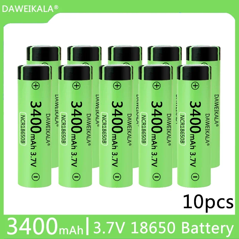 Daweikala,2024, 100% Bateria Ricaricabile Ncr18650B De Iones De Litio, Originale, 3.7V 3400 Mah,Descarga Envrilio Gratis, Dad Novede