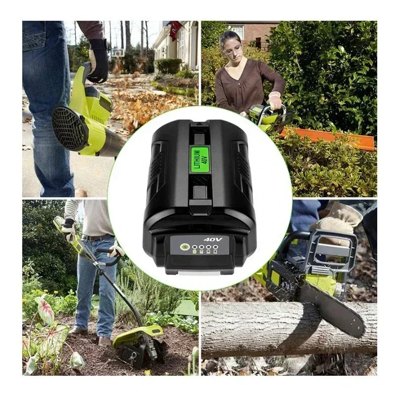 Rechargeable Battery 40V 36V 5AH 7AH High-power Lithium Battery Ryobi G-MAX RY40200 Snow blower Chainsaw Lawn mower Battery