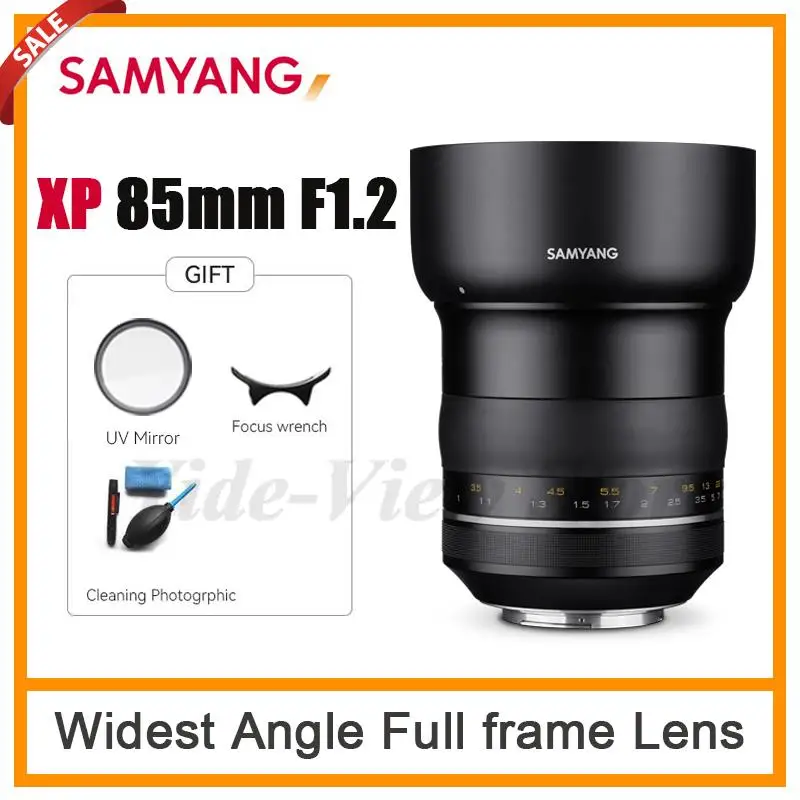 Samyang Xp 85Mm F1.2 Obiettivo Full Frame Grandangolare Per Fotocamera Canon Ef Slr Rebel T6 Eos 450D 500D 650D 700D 750D 800D Mark Ii Iv