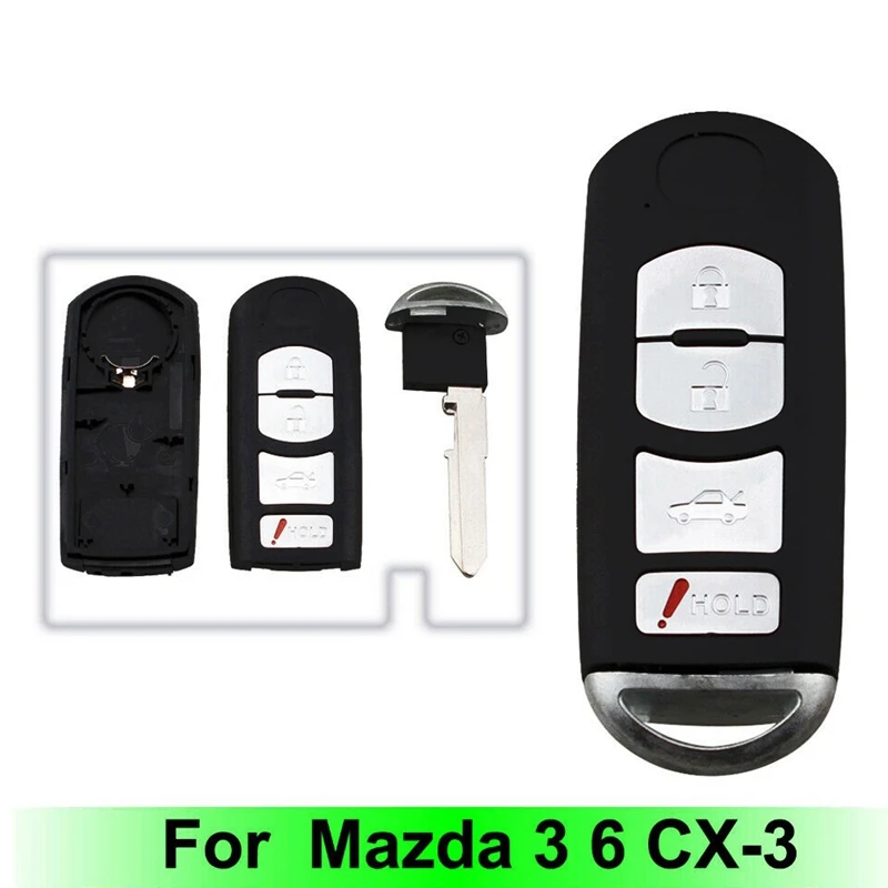 Remote Key Fob Shell Case Keyless Entry for Mazda 3 6 CX3-CX9 MX5 2009-2016 