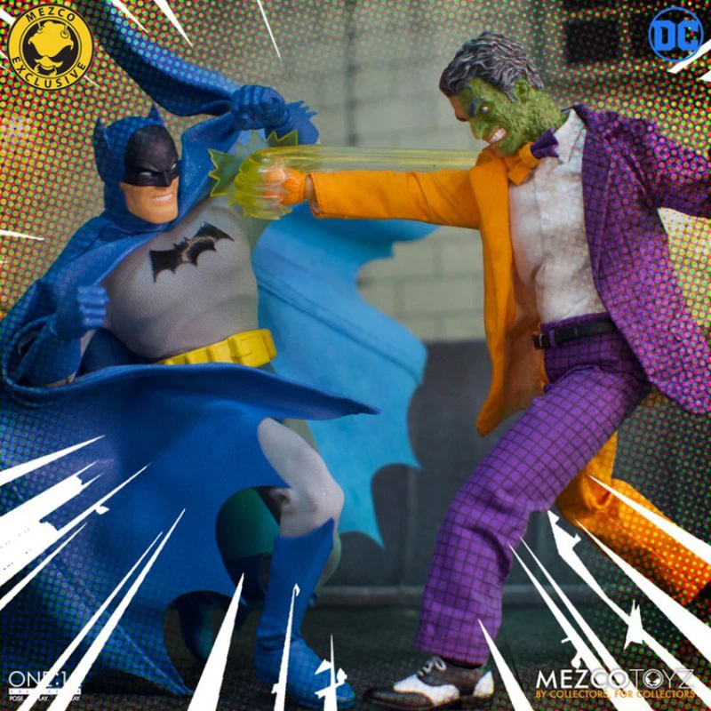 In Magazzino Mezco Esclusivo Collective Batman Vs Set Di Action Figure In Scatola A Due Facce Collezione Regalo Giocattolo Hobby
