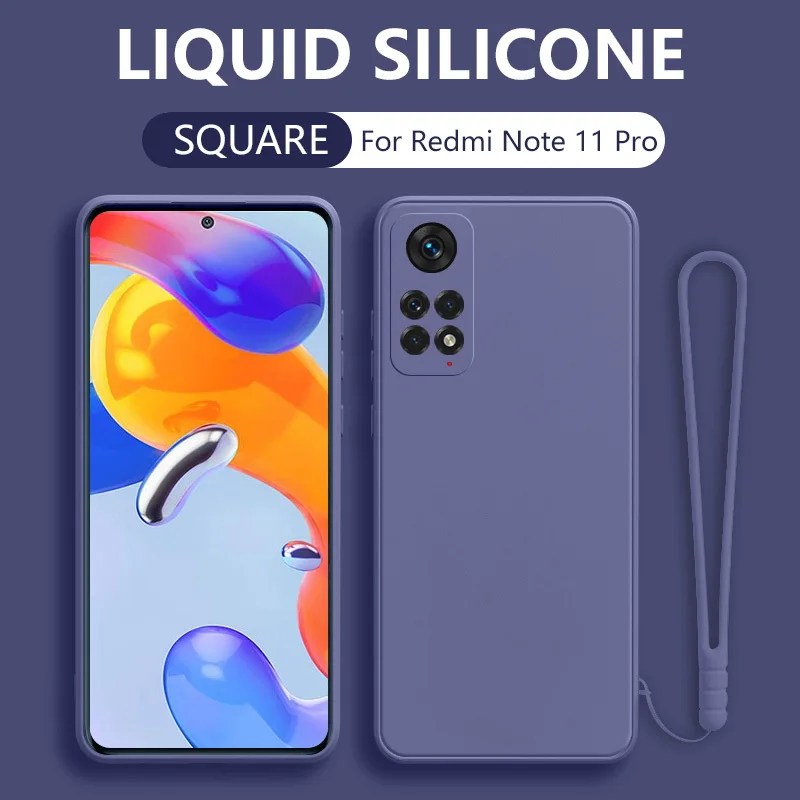 Carcasă din silicon lichid pentru Xiaomi Redmi Note 11 10 9 Pro 11s 10s 9s 11E 11T Poco F3 X3 M3 M4 Pro Mi 11 Lite 5G NE_voghion.com
