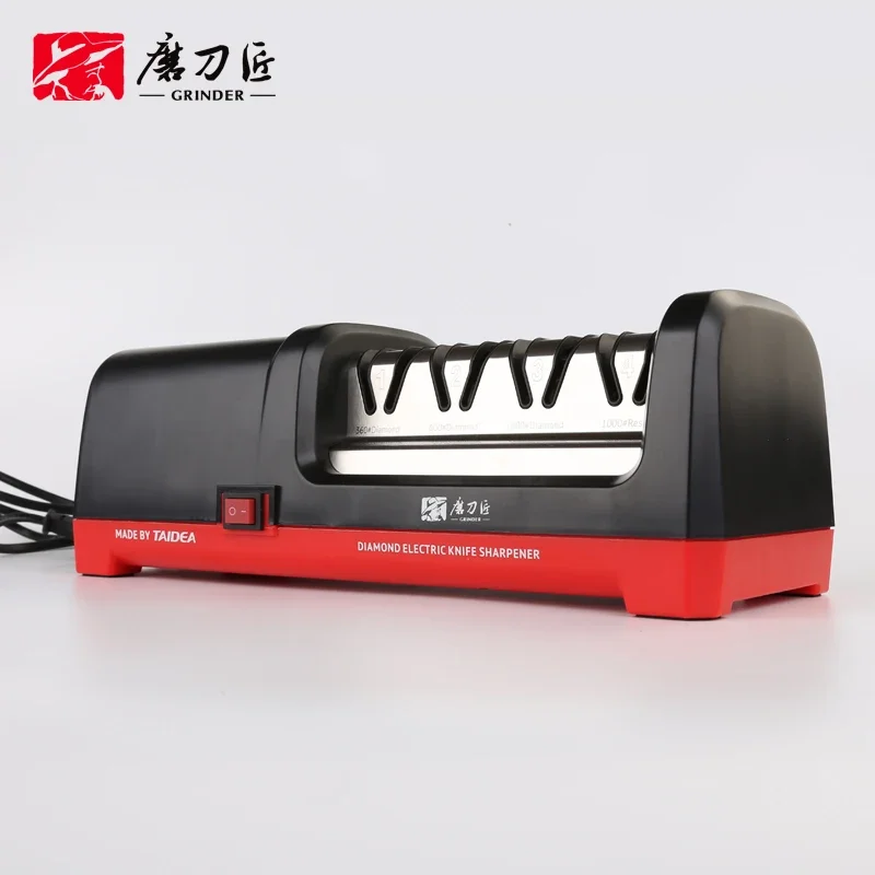 Knife Sharpener Electric Diamond New Upgrade Sharpening System Polishing Grit 360/600/1000# Professional