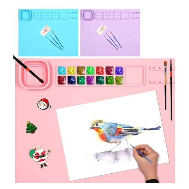 Foldable Silicone Craft Mat for Kids Portable Crafting Pad Children  Painting Mat - AliExpress