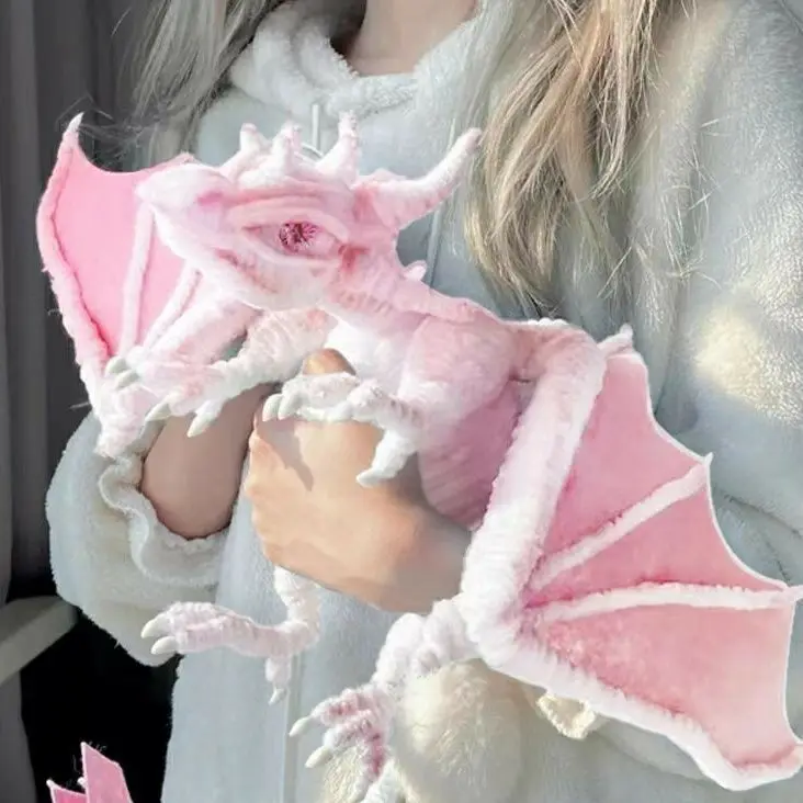 Cute Anime Dragon Props Finished Dinosaur Twist Stick Dragon Toy Handmade Bauble Cos Animation Accessories