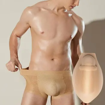 Intimo da uomo Push Up Cup Pad Custodia per biancheria intima dall'aspetto più pieno Imbottitura in spugna per allargamento rigonfio per costume da bagno Abbigliamento quotidiano Sport Uomo Boxe 1