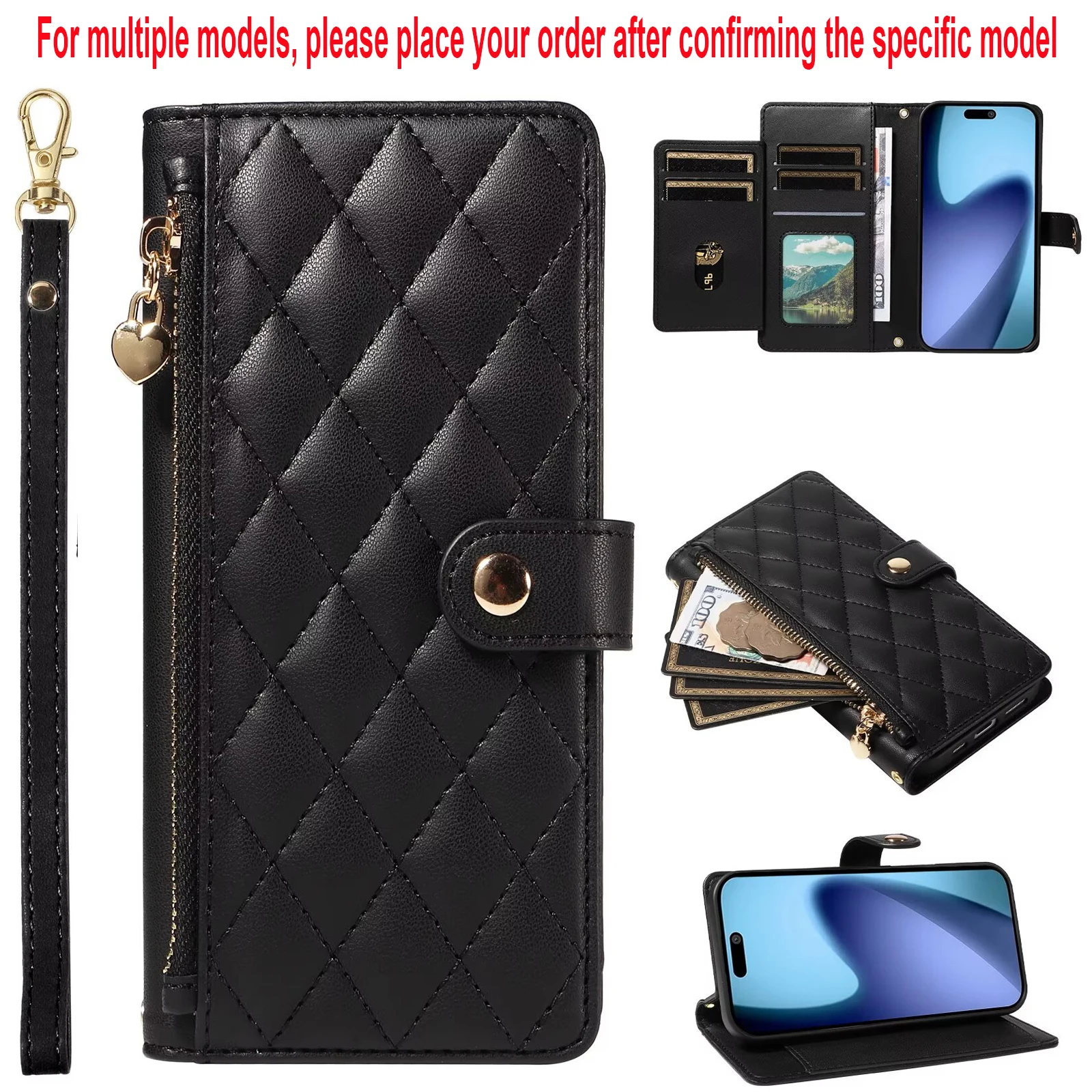 Multi-Card Slot Storage Wallet Case