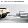 CROSSRC 1/10 Scale RC Heavy Duty Flatbed Full Remote Control Trailer Truck Unassembled KIT DIY T006 Car Model RC Toy TH10473 2