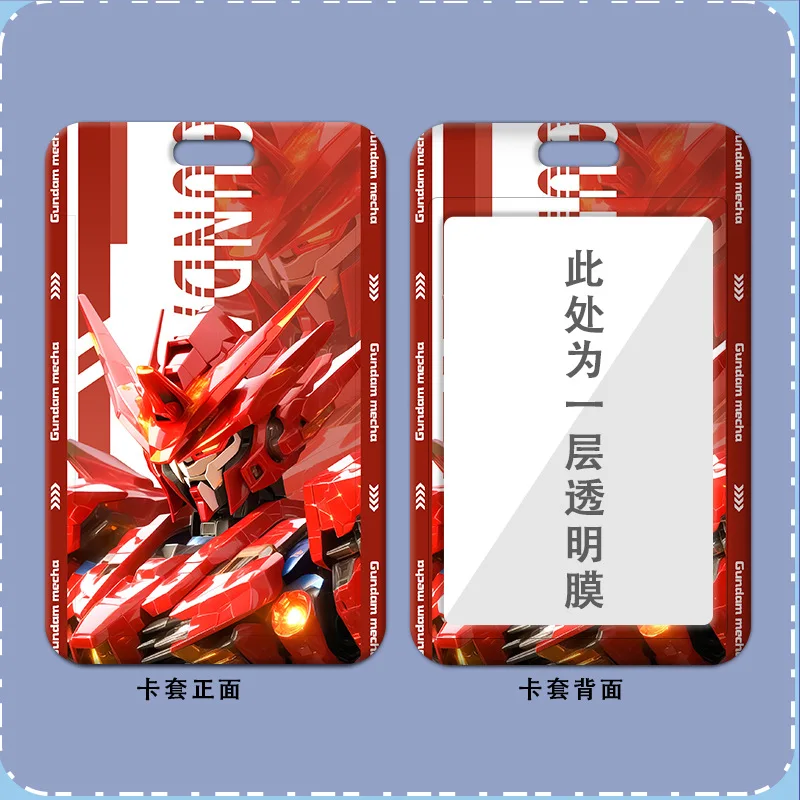 Gundam Card Holder Lanyard Cartoon Anime Cool Work Card ID