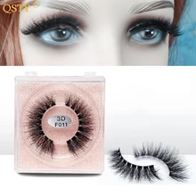 

1 Pairs 3D Mink Hair False Eyelashes Extension Dramatic Wispies Fluffy Fake lashes Makeup Tool Cruelty-free Wave Eyelashes