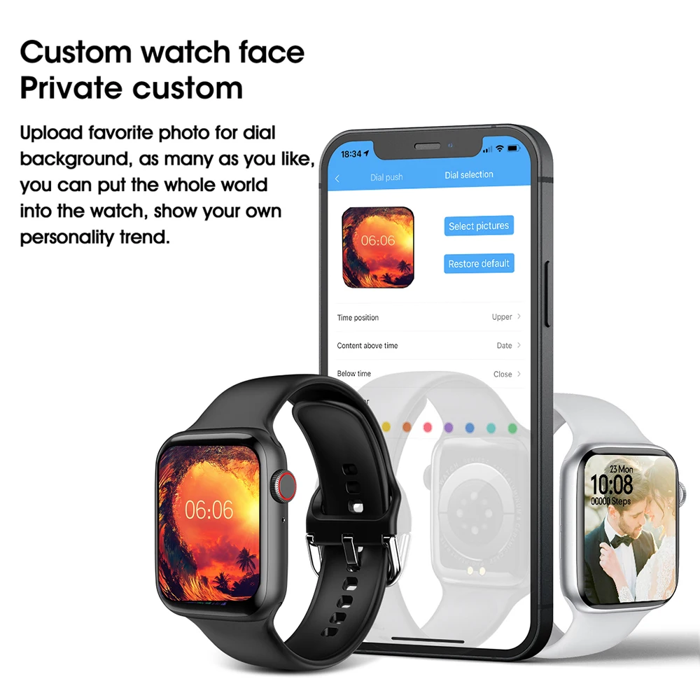 2022 10pc Wholsale Smart Watch Men Women Kid Sport Waterproof BT Phone Call Sleep Heart Rate SmartWatch for xiaomi huawei iphone