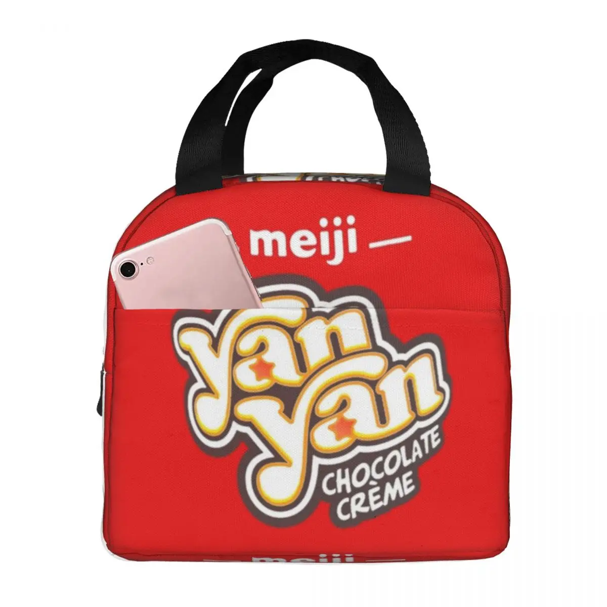 

Yan Yan Chocolate Creme Design Thermal Insulated Lunch Bag Insulated bento bag Lunch Container Food Handbags Portable Lunch Box