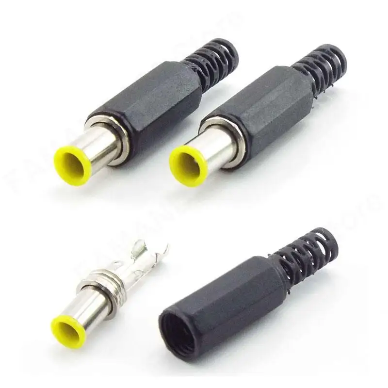 20 Pezzi Connettori Spina Alimentazione Maschio DC 5,5x2,1 Mm Con Terminale A Saldare - Adattori Per Audio, MP3, Notebook E Fai Da Te - 4