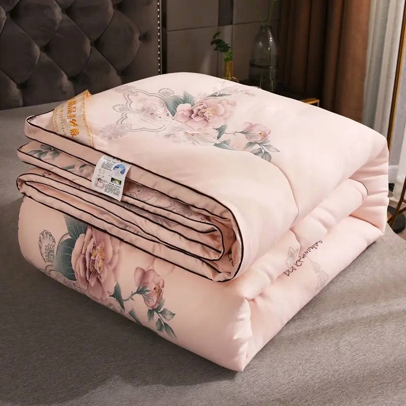 Mulberry Silk Quilt, Air-Conditioning Quilt, Cotton, Spring and Autumn Quilt, Thickened, Two People, Cover the Winter
