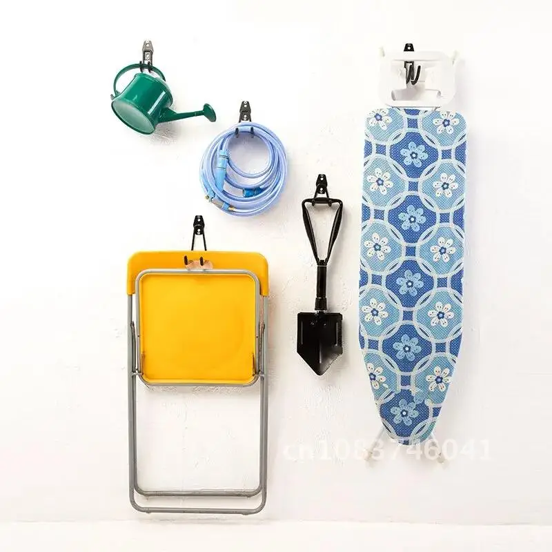 

Metal Heavy Duty Hook Wall Mount Garage Storage Bicycle Hanger Hooks Ladders Garden Tool Anti-slip Organizer Hook