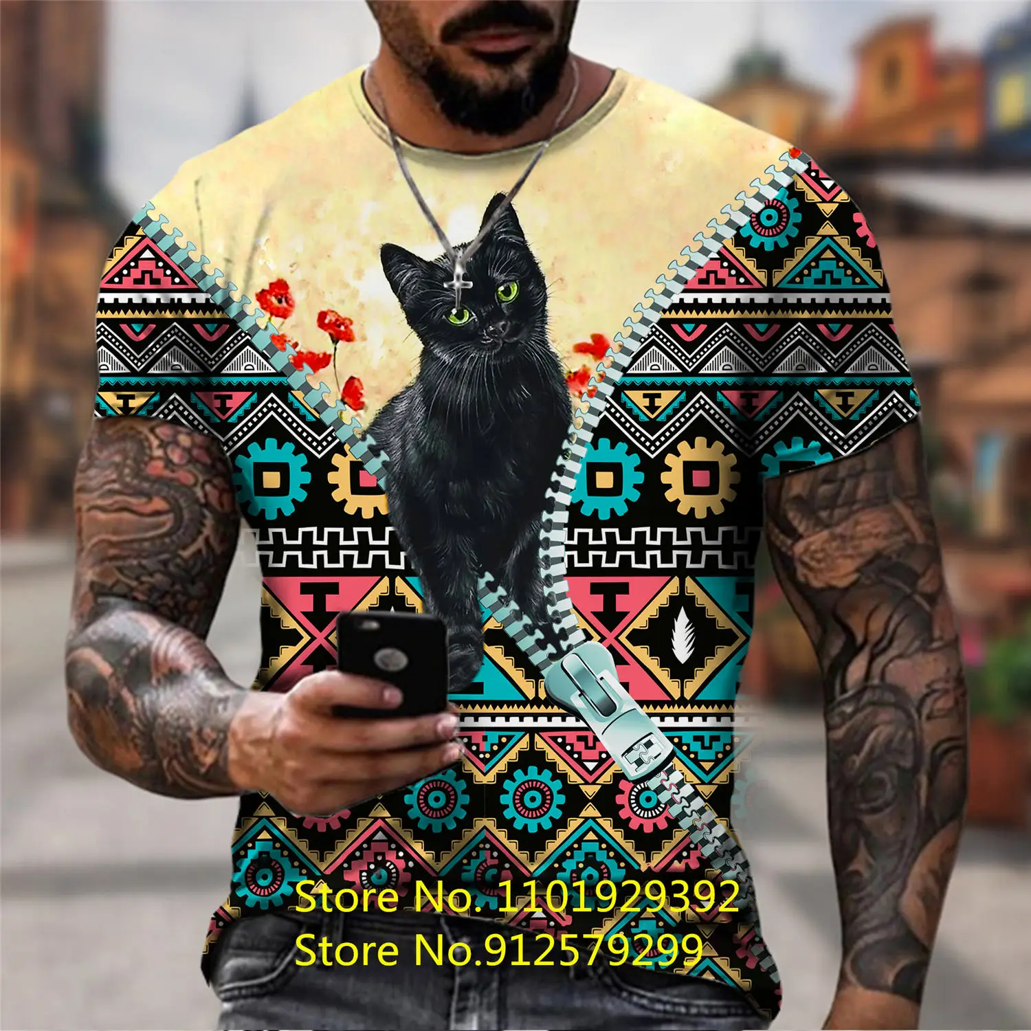 

2022 New Fashion Animal Cat 3d T Shirt Men/Women Casual Round Neck Short Sleeve Sports Tee Shirt