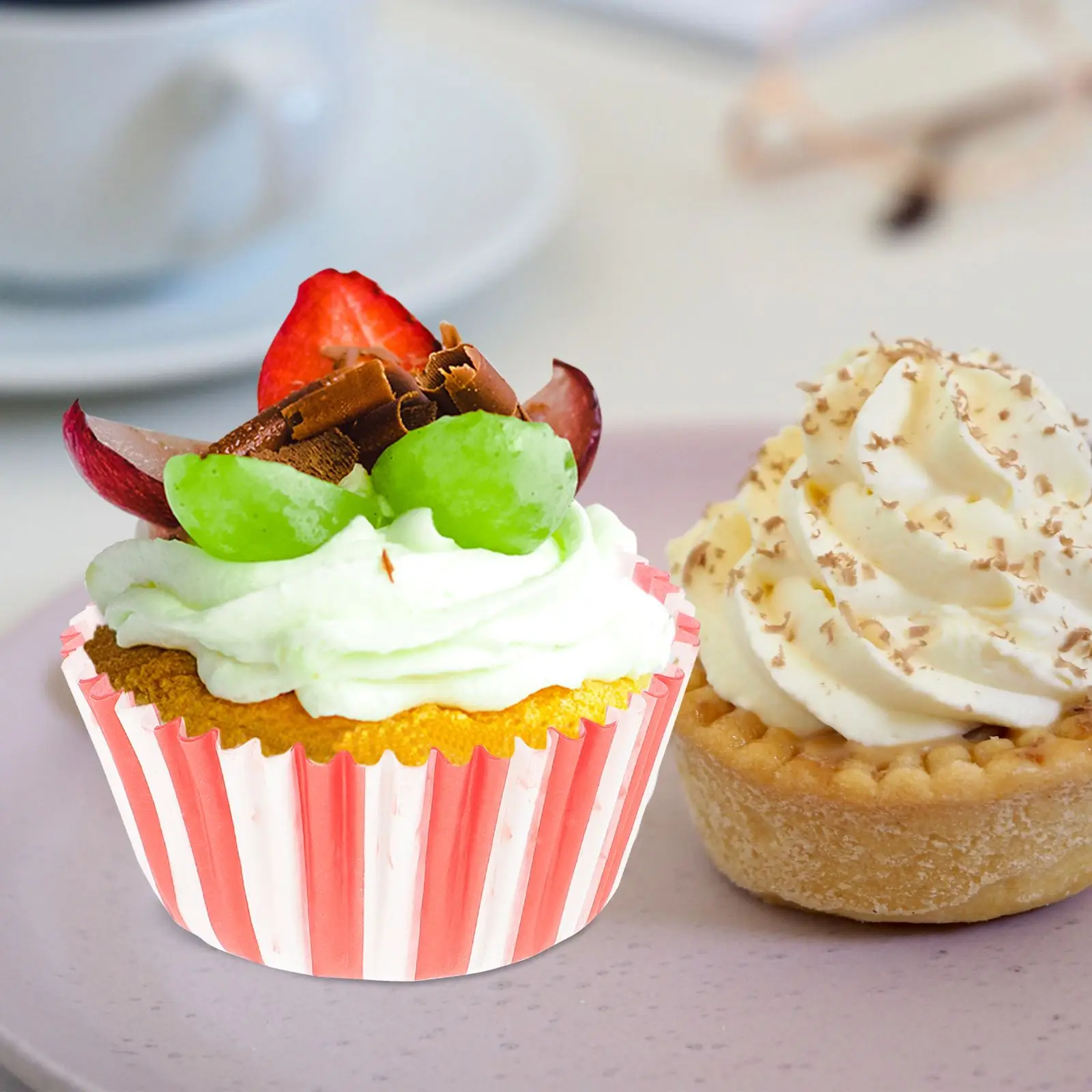 100pcs Paper Muffin Cups Baking Cup Set Cupcake Cups Wrapper Bakery Party Supplies baking paper cups