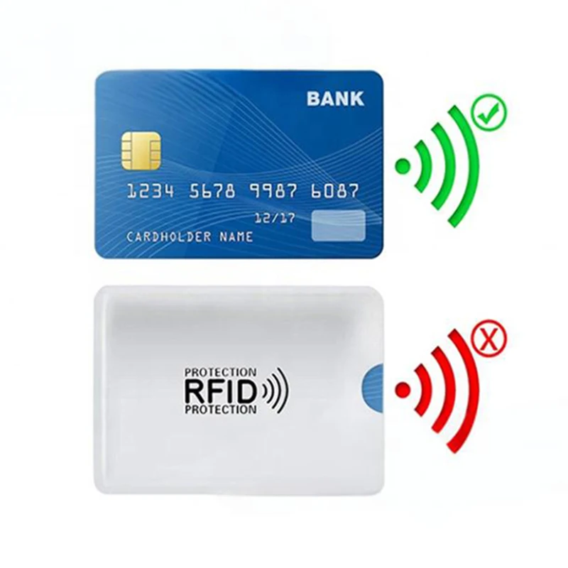 10-Pack RFID Blocking Card Sleeves  Anti-Theft Credit Card Protectors,  Waterproof & Slim For Wallets