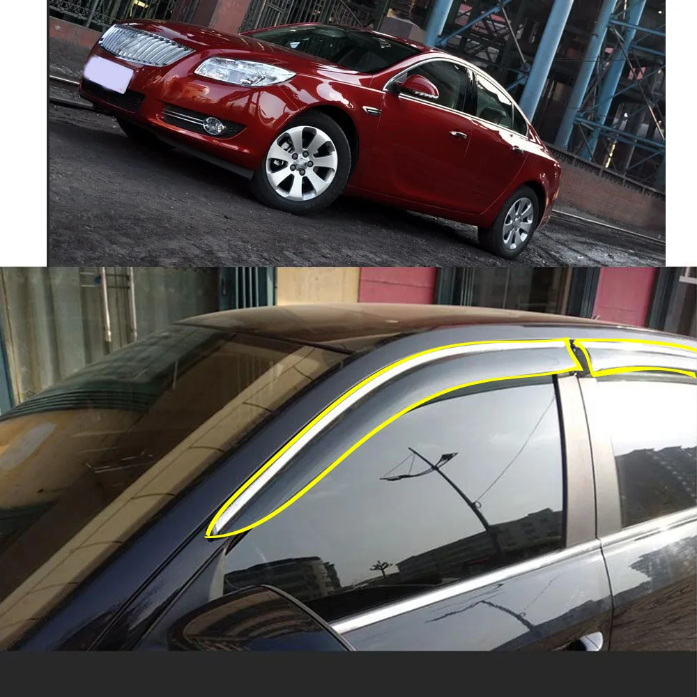 

Автомобильная наклейка, пластиковое стекло, ветрозащитный козырек, защита от дождя/солнца, вентиляционное отверстие для BUICK Regal 2009-2010 2011 2012 2013-2015 2014