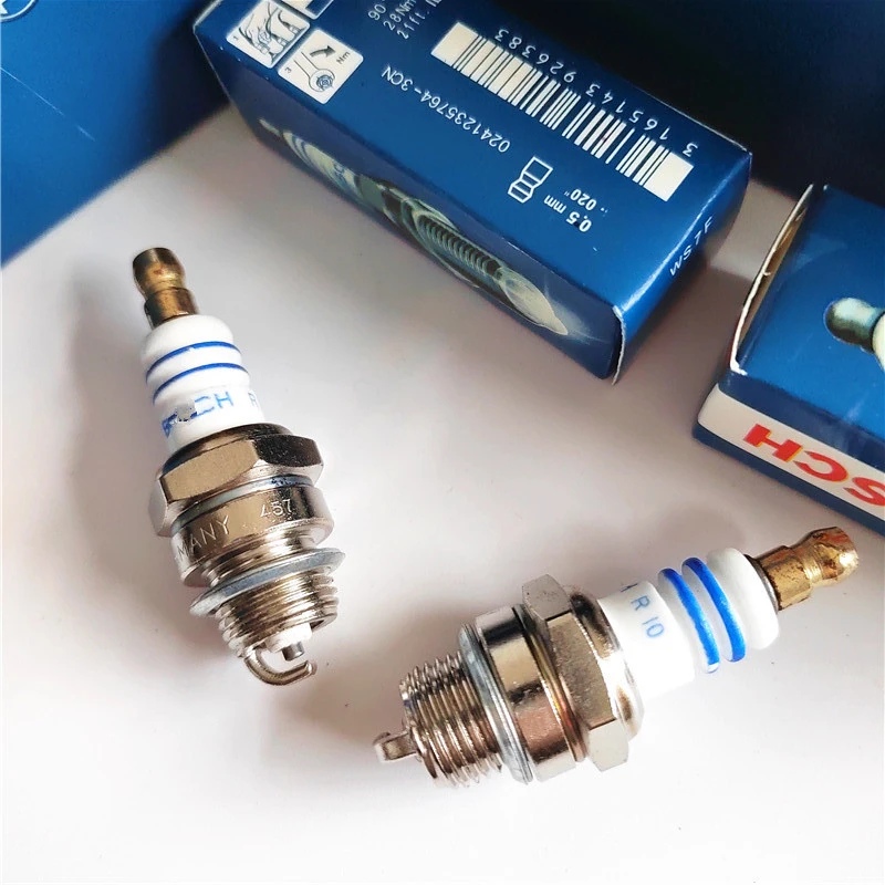 Свеча зажигания для бензопилы Bosch Stihl Husqvarna Motors, кусторез для живой изгороди, запчасти для газонокосилки, зажигание WS7F WSR6F, 10 шт.