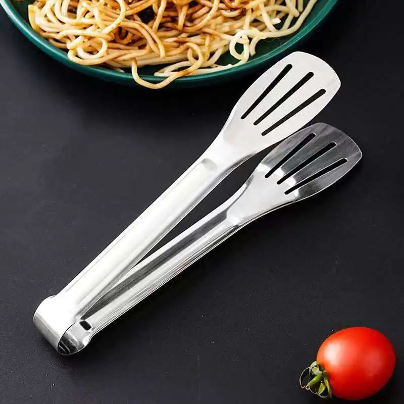 Clip per bistecca in acciaio inossidabile, clip per spatola per barbecue, pinze per barbecue, spatola per friggere il pesce, clip per pane, utensile da cucina per uso domestico_voghion.com