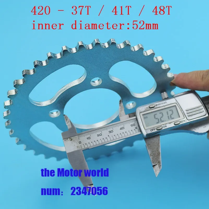 ATV 50cc 90cc 110cc rear sprocket #420-37T/41T/48T tooth chain gear 52mm centre hole Diameter