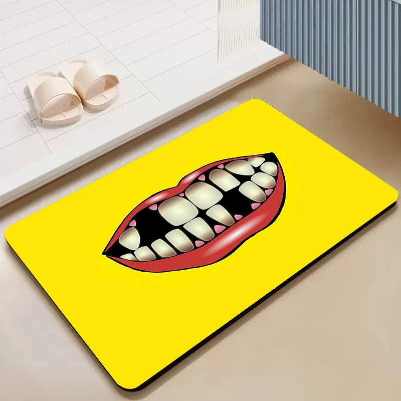 

Home Decoration Sexy Lips Diatom Ooze Welcome Mat Entrance Mat in Door Mats Bathroom Floor Mats Carpet Living Room Rug Kitchen