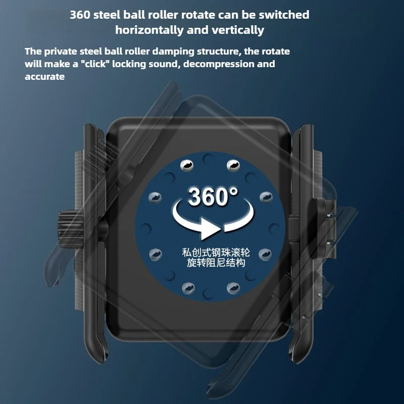 Detachable phone holder for ride-hailing live streaming cycling delivery sports
