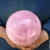 Large Size Natural Pink Rose Quartz Magic Crystal Healing Ball Sphere Decor 3