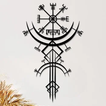 Unique Viking Rune Metal Wall Hanging Ideal For Home Decor Gift Bringing Mythological Inspiration To Your Personal Space 1