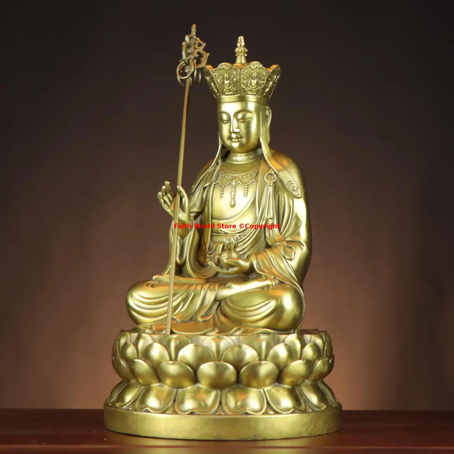 Buddhismus Artikel Buddha Shakyamuni Di Zangwang Guan Yin Buddha Statue Sicherheit Gesundes Glück segnen HOME Tempel Anbetungsschutz – Detail 7