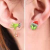 2024 Christmas Earrings Classic Cartoon Series Metal Acrylic Drop Earring for Woman Girl New Year Christmas Party Gift 4